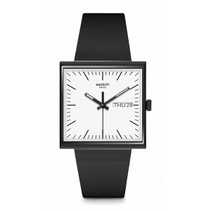 Swatch - Montre Mixte - What If Black? - Ref SO34B700