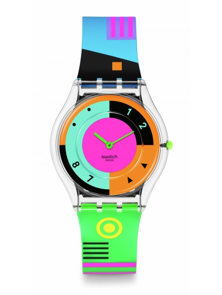 Swatch - Montre Mixte - Neon Hot Racer - Ref SS08K119