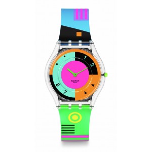 Swatch - Montre Mixte - Neon Hot Racer - Ref SS08K119