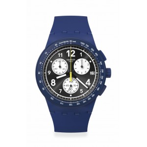 Swatch - Montre Mixte - Nothing Basic About Blue - Ref SUSN418