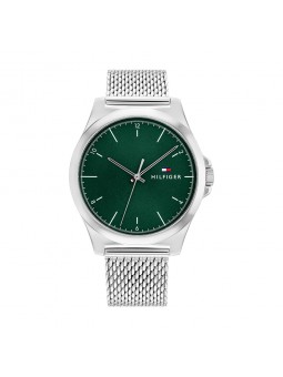 Tommy Hilfiger - Montre Homme - Norris - Cadran Vert - Bracelet Acier Maille Milanaise - Ref 1710548