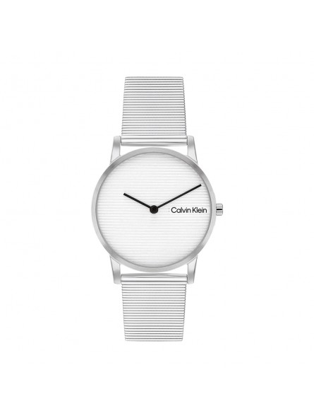 Calvin Klein - Montre Femme - CK Feel - Cadran et Bracelet Acier - Ref 25100033