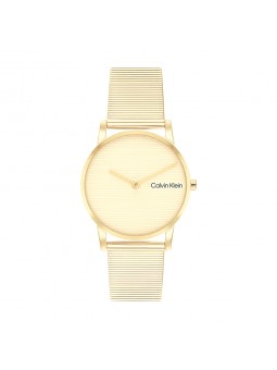 Calvin Klein - Montre Femme - CK Feel - Cadran et Bracelet Acier doré - Ref 25100035