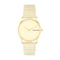 Calvin Klein - Montre Femme - CK Feel - Cadran et Bracelet Acier doré - Ref 25100035