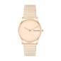 Calvin Klein - Montre Femme - CK Feel - Cadran et Bracelet Acier doré rose - Ref 25100036