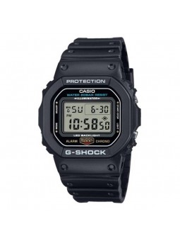 Casio - Montre Homme - G-Shock silicone noir - affichage digital - Ref DW-5600UE-1ER