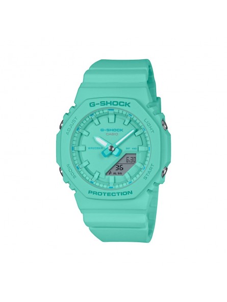 Casio - Montre Homme - G-Shock Classic - silicone bleu - cadran bleu - Ref GMA-P2100-2AER