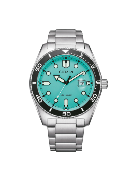 Citizen - Montre Homme - Sunset Eco-Drive - cadran bleu - J810 Sport Marine 43mm - Ref AW1760-81W