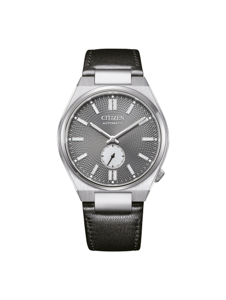 Citizen - Montre Homme - Tsuyosa Small - Cadran gris - Bracelet cuir - Ref NK5010-01H