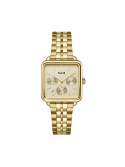 Cluse - Montre Femme - La Tétragone Multifunction - acier doré - Ref CW13801