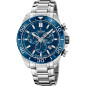 Festina - Montre Homme - Swiss - Chrono - acier argenté - cadran bleu - Ref F20042/2