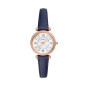 Fossil - Montre Femme - Carlie Mini - bracelet cuir - cadran blanc - Ref ES5295