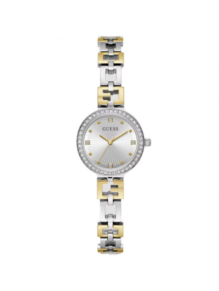Guess - Montre Femme - Lady G - acier Bicolore - Cadran Strass - Ref GW0656L1
