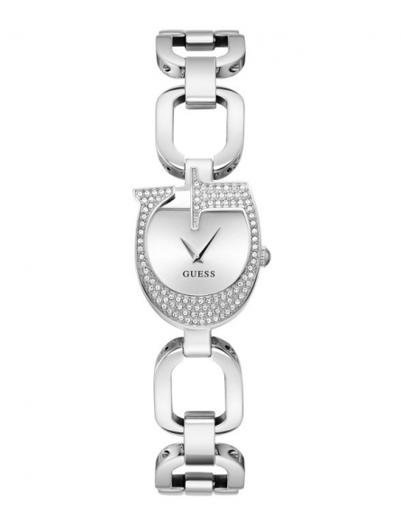 Guess - Montre Femme - Gia G-Link acier argenté - cadran strass - Ref GW0683L1