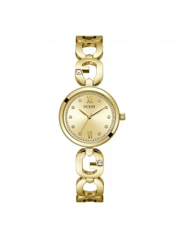 Guess - Montre Femme - Boîtier strass - acier doré - bracelet serti cristal - Ref GW0759L2