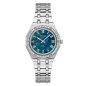 Guess - Montre Femme - Boîtier et bracelet acier argenté et strass - cadran bleu - Ref GW0770L1