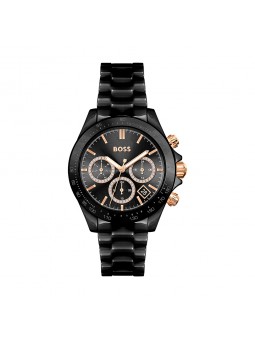 Hugo Boss - Montre Femme - Novia Ceramic - Céramique noire - Ref 1502633