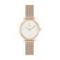 Lacoste - Montre Femme - Suzanne - Cadran Blanc - Bracelet Acier Or Rose - Ref 2001321