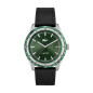 Lacoste - Montre Homme - Everett - Cadran Vert - Bracelet Cuir De Veau Noir - Ref 2011292