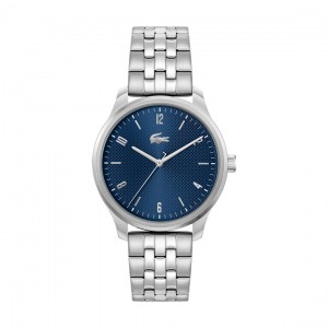 Lacoste - Montre Homme - Lisbon - Cadran Bleu - Bracelet Acier - Ref 2011325