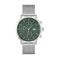 Lacoste - Montre Homme - Replay - Multifonction - Cadran Vert - Bracelet Acier Maille Milanaise - Ref 2011338