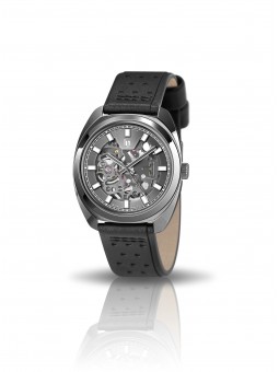 LIP - Montre Homme - Lip General De Gaulle 39 Black Auto Saphir - Ref 671381
