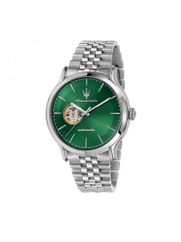 Maserati - Montre Homme - Epoca 42mm - Automatique - Cadran vert - Bracelet acier - Ref R8823118010