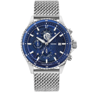 Pierre Lannier - Montre Homme - Cadran Bleu - Bracelet Acier milanais Argenté - Ref 462B161