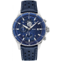 Pierre Lannier - Montre Homme - Cadran Bleu - Bracelet cuir bleu - Ref 462B166