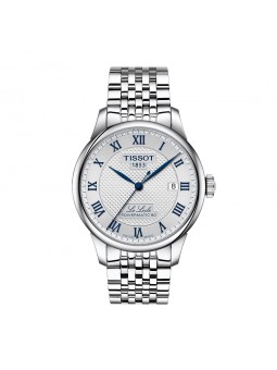 Tissot - Montre Homme - Le Locle - Cadran blanc - Bracelet acier argenté - Ref T0064071103303