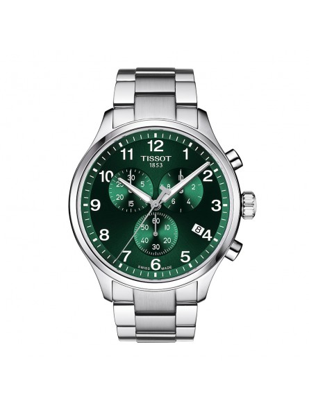 Tissot - Montre Homme - Chrono Xl Classic - Cadran vert - Bracelet acier - Ref T1166171109200
