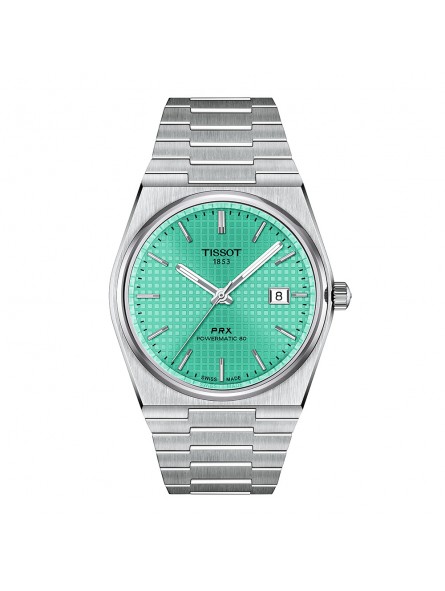 Tissot - Montre Homme - Prx - Cadran Vert Menthe - Bracelet acier - Ref T1374071109101