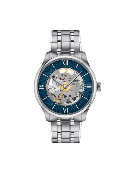 Tissot - Montre Mixte - Ch.Tour./Msr/A/Acier/Cad Bleu Skl. - Ref T1398361104800