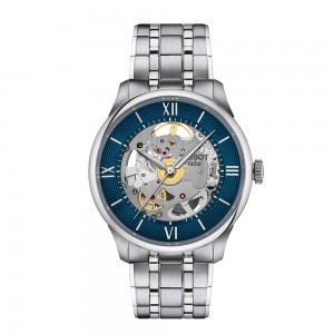 Tissot - Montre Mixte - Ch.Tour./Msr/A/Acier/Cad Bleu Skl. - Ref T1398361104800
