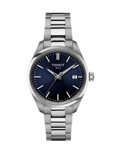 Tissot - Montre Mixte - Pr100 - Bracelet acier - cadran bleu marine - Ref T1502101104100