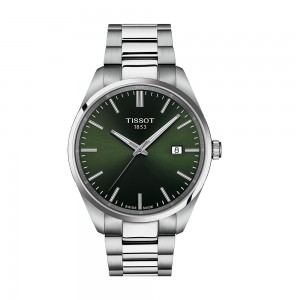 Tissot - Montre Homme - Pr100 - Bracelet acier - cadran vert - Ref T1504101109100