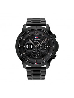 Tommy Hilfiger - Montre Homme - Luca - Multifonction - Cadran et Bracelet Acier Noir - Ref 1710494