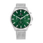 Tommy Hilfiger - Montre Homme - Ryder - Multifonction - Cadran Vert - Bracelet Acier Maille Milanaise - Ref 1710499