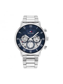 Tommy Hilfiger - Montre Homme - Legend - Multifonction - Cadran Bleu - Bracelet Acier - Ref 1710569