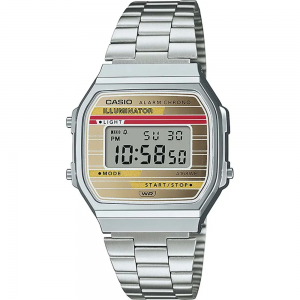 Casio - Montre Vintage Iconic jaune et rouge résine - Ref A168WEHA-9AEF