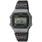 Casio - Montre Mixte Vintage Iconic résine noir - Ref A168WEHB-1AEF
