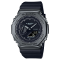 Casio - Montre Mixte G-Shock Black Edition noir acier et bracelet résine - Ref GM-2100BB-1AER
