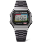 Casio - Montre Mixte Vintage Iconic x Uno acier noir - Ref A168WEUC-1AER