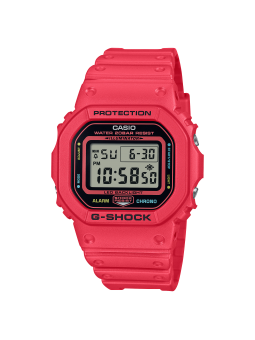 Casio - Montre Mixte G-Shock Capsule Energy Pack rose résine - Ref DW-5600EP-4ER