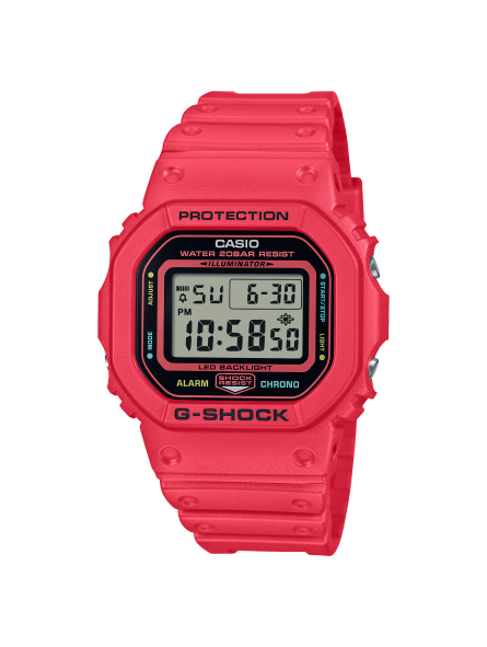 Casio - Montre Mixte G-Shock Capsule Energy Pack rose résine - Ref DW-5600EP-4ER