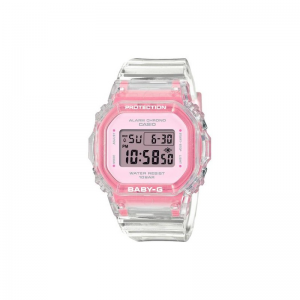 Casio - Montre G-Shock Baby-G Summer Jelly Colours rose résine - Ref BGD-565SJ-7ER
