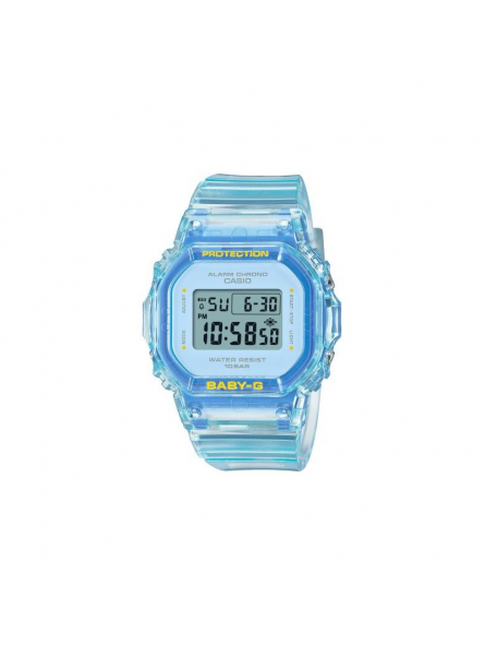 Casio - Montre G-Shock Baby-G Summer Jelly Colours jaune résine - Ref BGD-565SJ-9ER