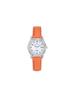 Certus - Montre acier et bracelet cuir orange - Ref 644553