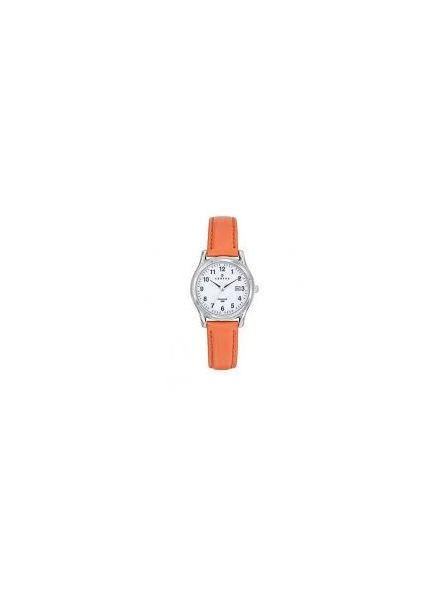 Certus - Montre acier et bracelet cuir orange - Ref 644553