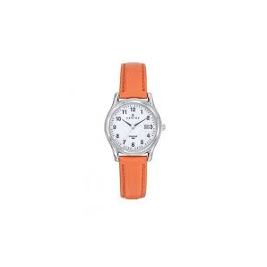 Certus - Montre acier et bracelet cuir orange - Ref 644553